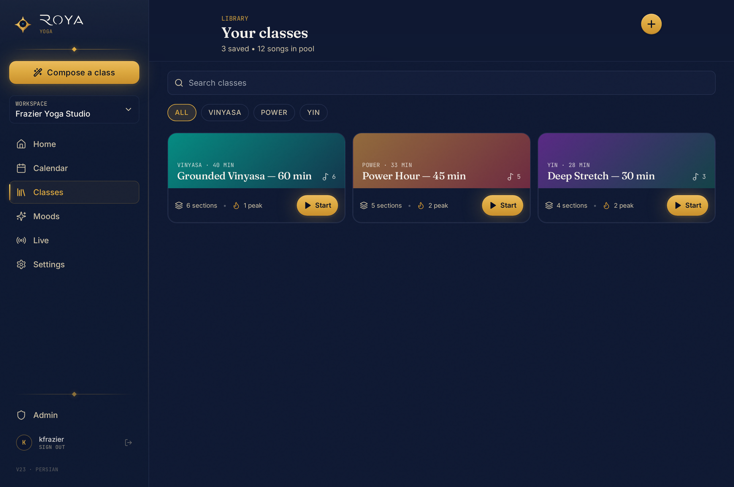 Pose library